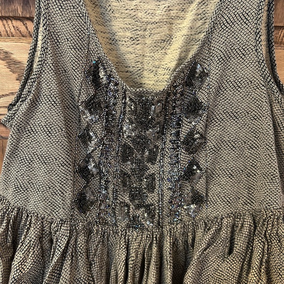 Anthropologie Akemi Kin Anaphora Beaded Boho Tank Top Medium - Picture 3 of 8